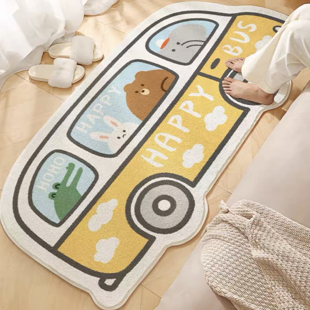 Happy Bus Kids Rug - kids furniture | kids bed