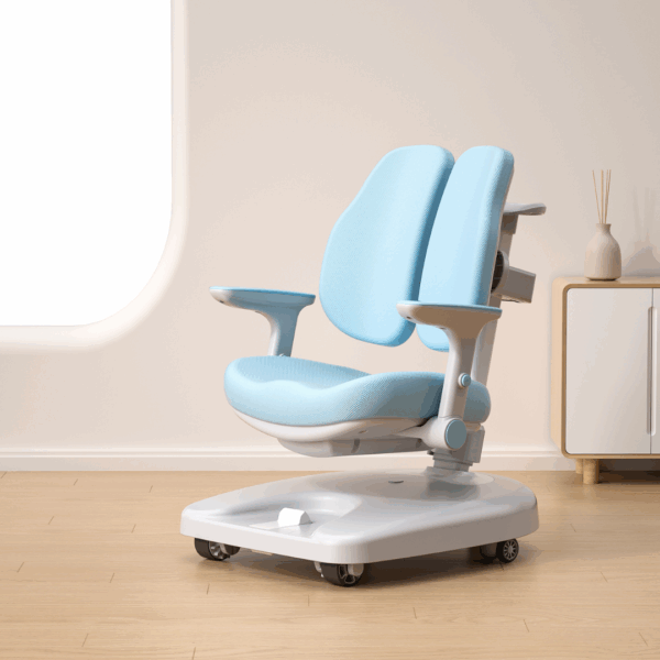 Noto Adjustable Study Chair - (Pink & Blue) - Image 2